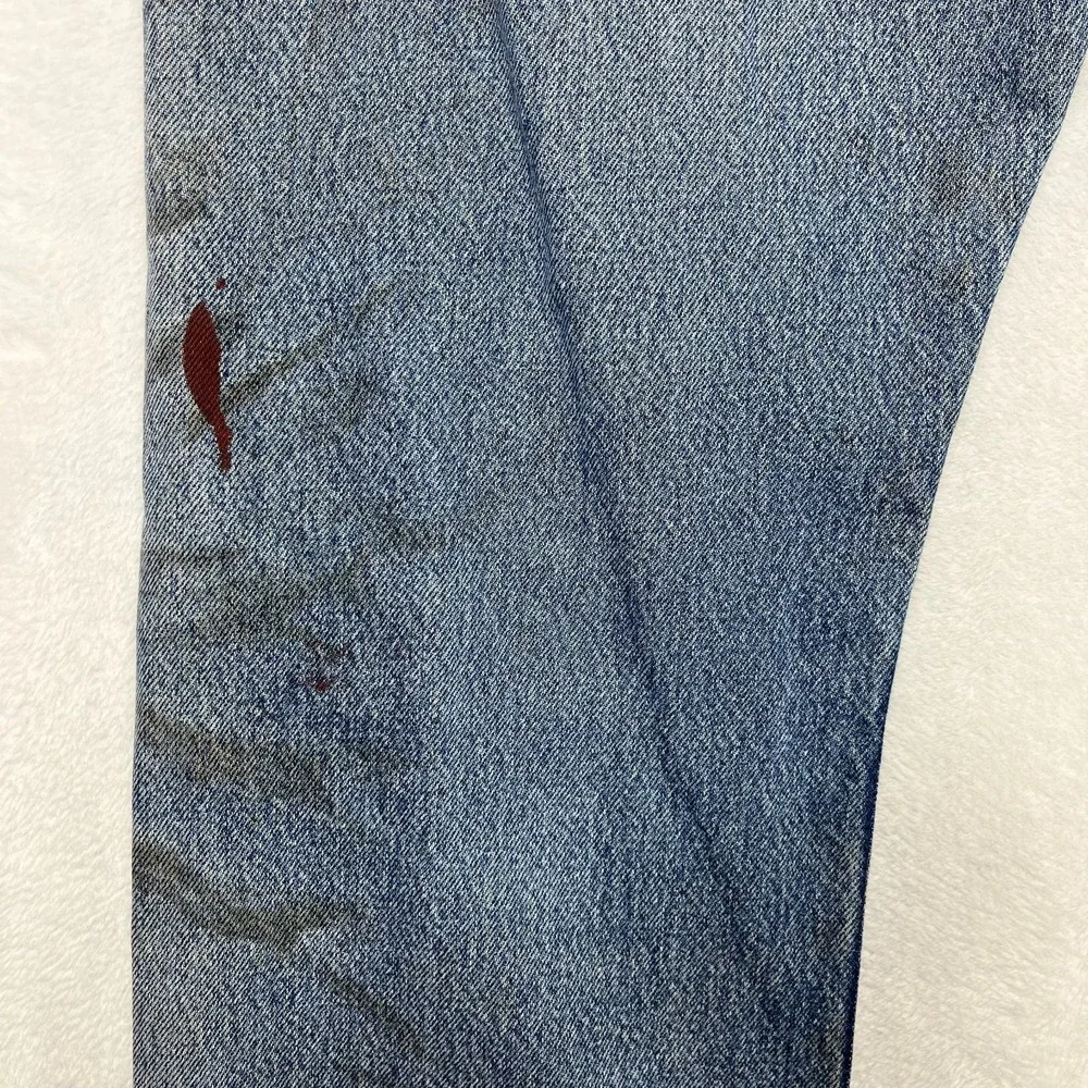 VTG Levi's 505 Regular Fit Straight Leg Jeans‎ Men's Denim Distressed - 34X30.5